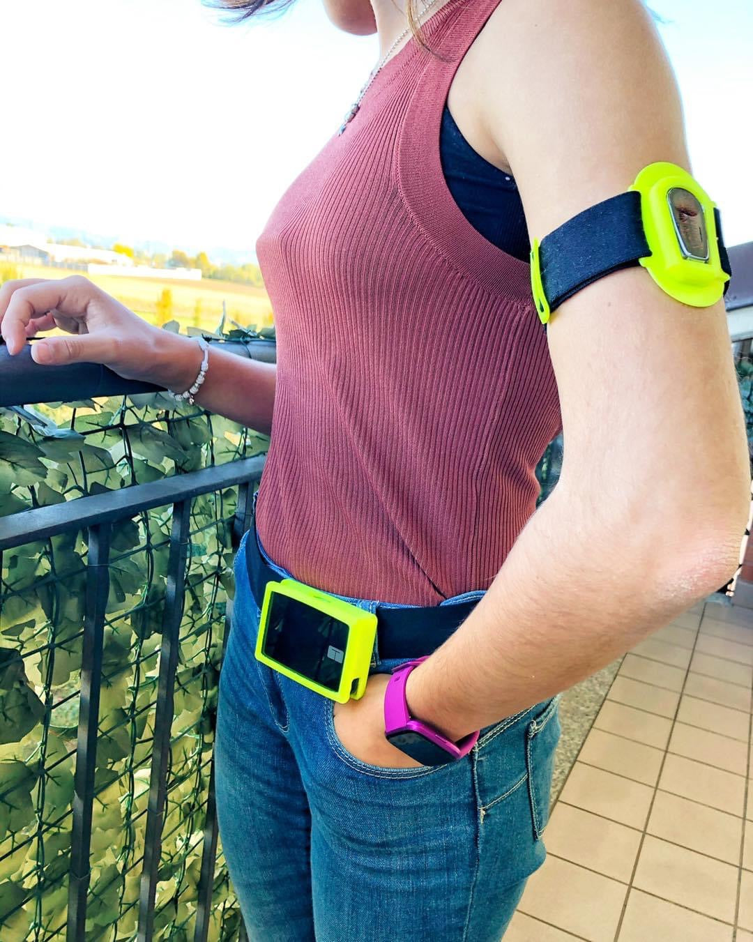 RUBBER WAISTBANDS FOR TANDEM T:SLIM X2 MICROINFUSER (elastic bands 2.8 cm high and 3 cm high)